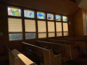 Stained Glass in the Historic Hubbard Chapel